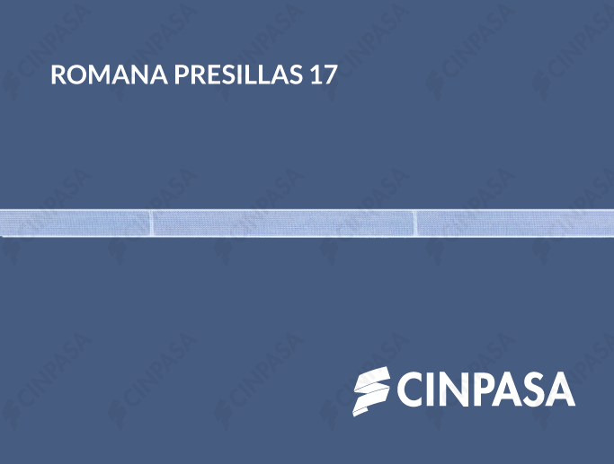  Cinta estor paqueto con presillas transperente 